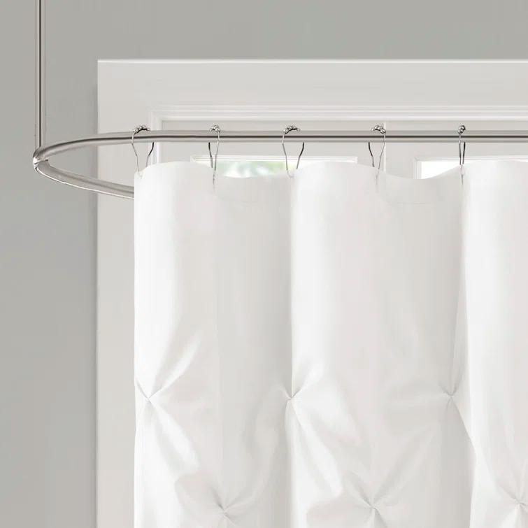 Madison Park Laurel Tufted Semi-Sheer Shower Curtain