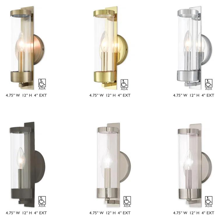 Bernd Steel Candle Wall Light