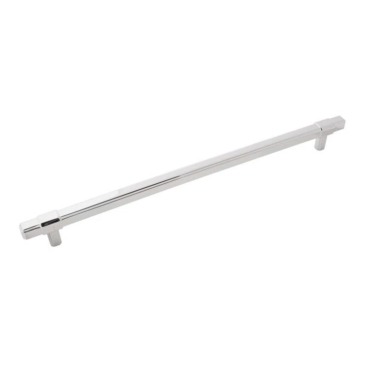 Monroe 12-inch Matte Black Chrome Bar Handle Pull