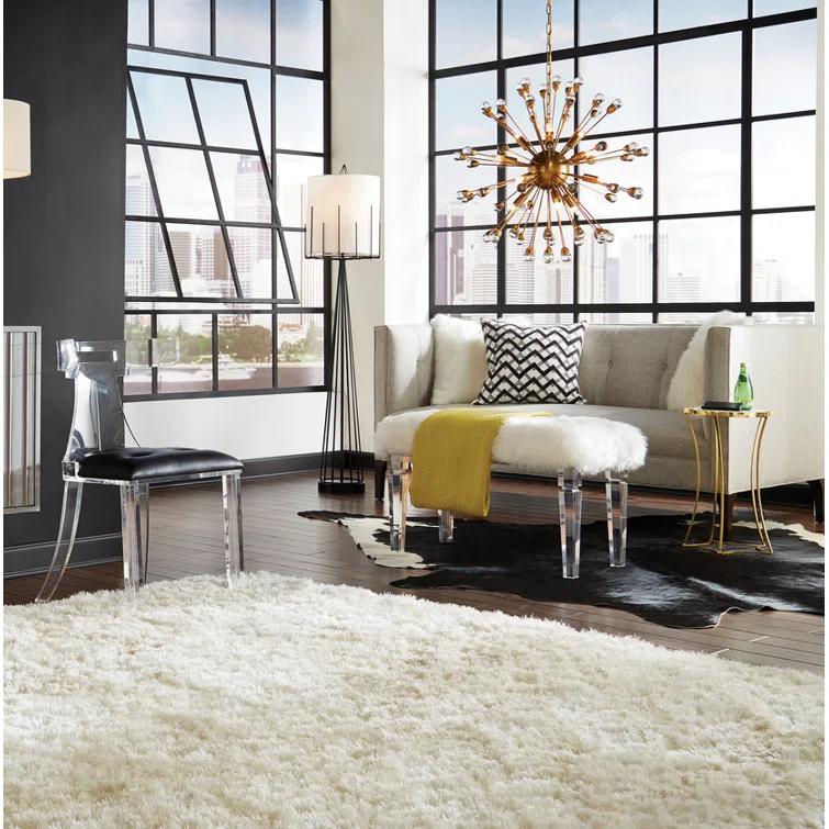 Crawford Faux Fur Upholstered Bench