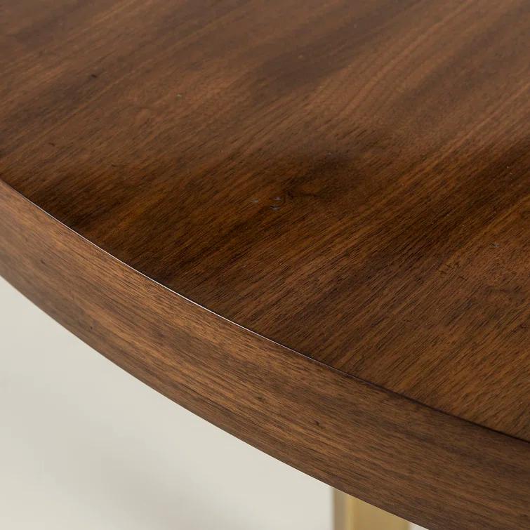 Everly Quinn Daylin Round Metal Base Dining Table