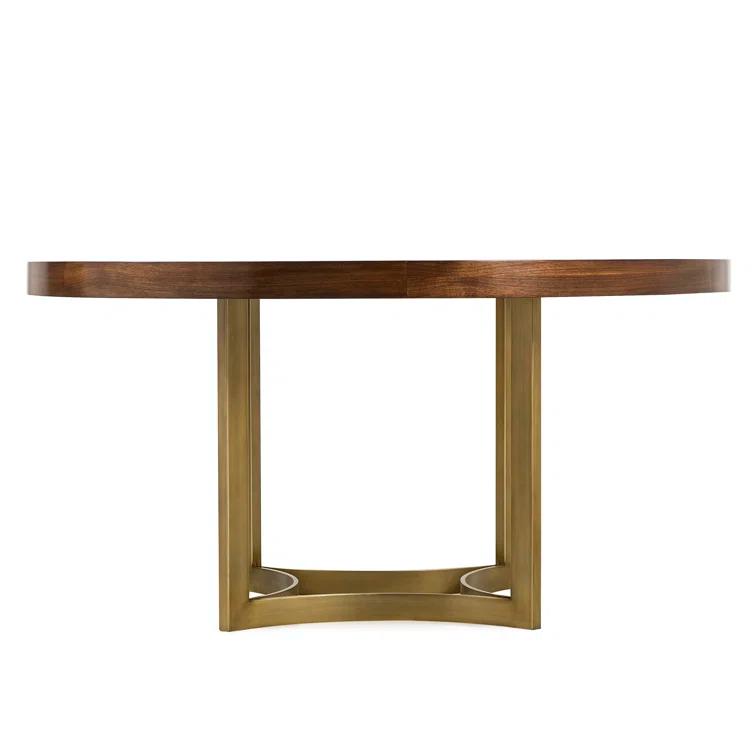 Everly Quinn Daylin Round Metal Base Dining Table