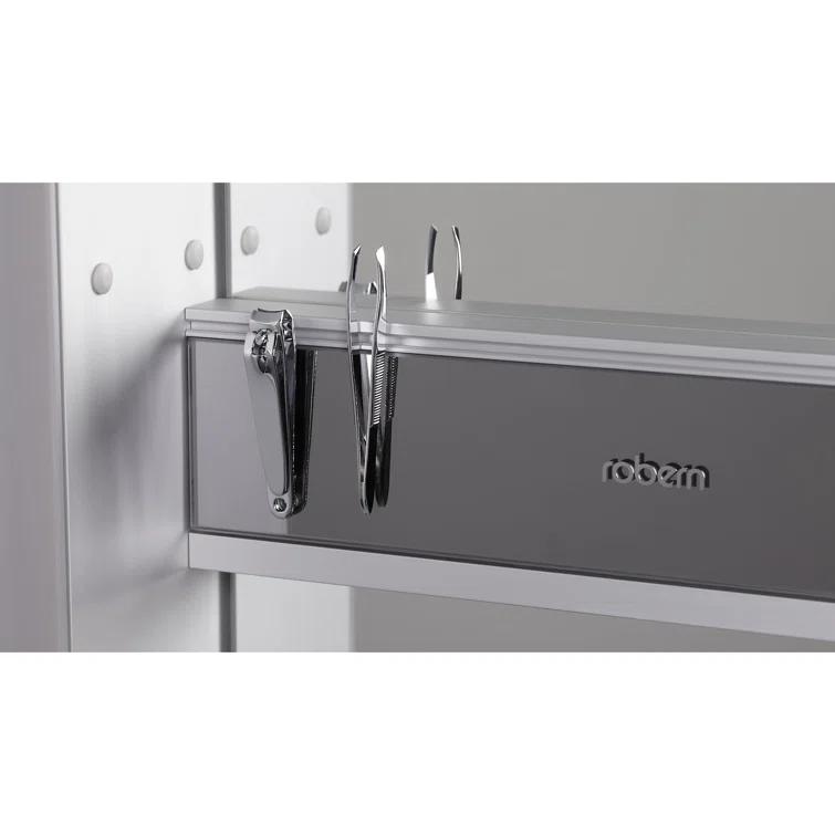 M Series Recessed Framed Medicine Cabinet with 3 Adjustable Shelves and LED Lighting