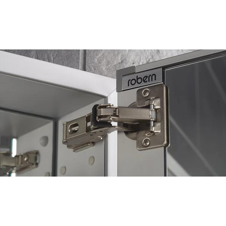 Modern 30'' Recessed Medicine Cabinet with USB and Outlet