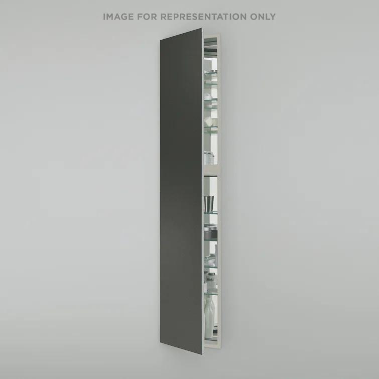 Robern M Series Recessed Framed Medicine Cabinet with 7 Adjustable Shelves and LED Lighting