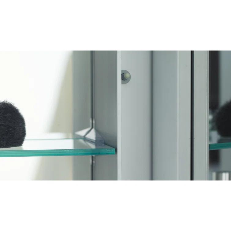 R3 Series Recessed or Surface Mount Frameless Medicine Cabinet with 3 Adjustable Shelves