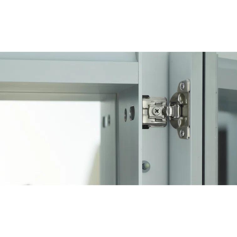 R3 Series Recessed or Surface Mount Frameless Medicine Cabinet with 3 Adjustable Shelves