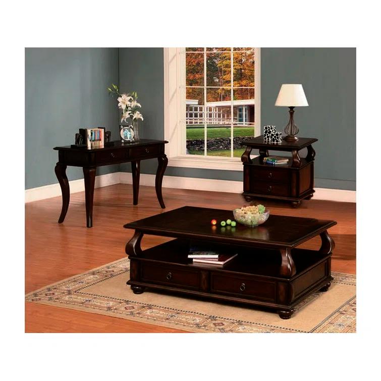 Charleen Solid Wood Top 2 - Drawer End Table