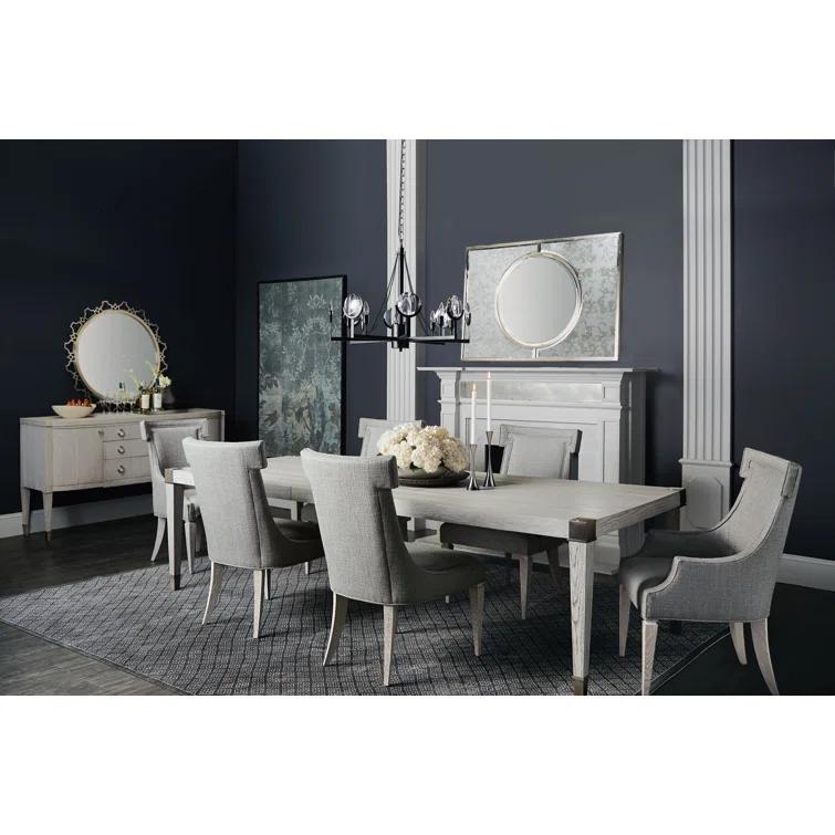 Domaine Blanc Upholstered Side Chair in Gray
