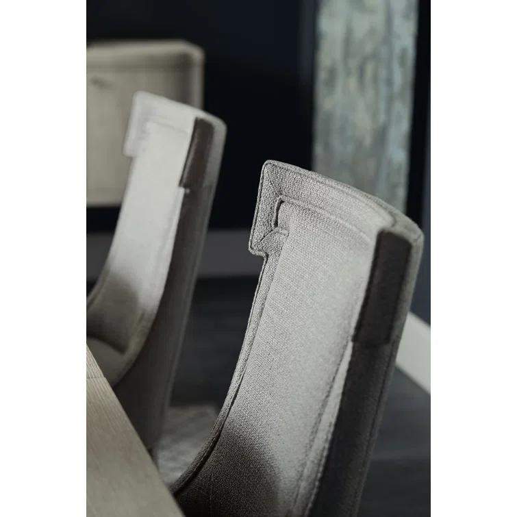 Domaine Blanc Upholstered Side Chair in Gray