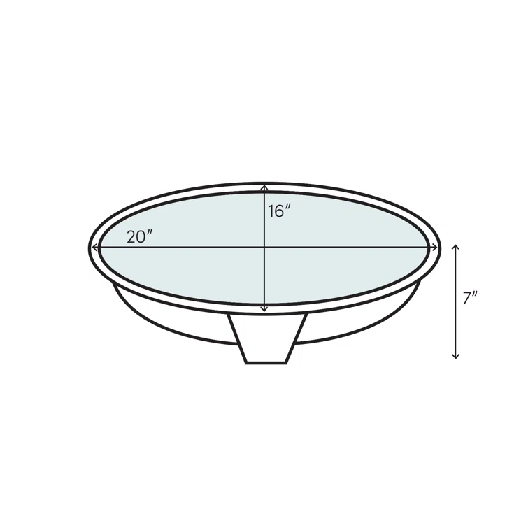 20" Master Bath Oval Under Counter Hammered Copper Bathroom Sink