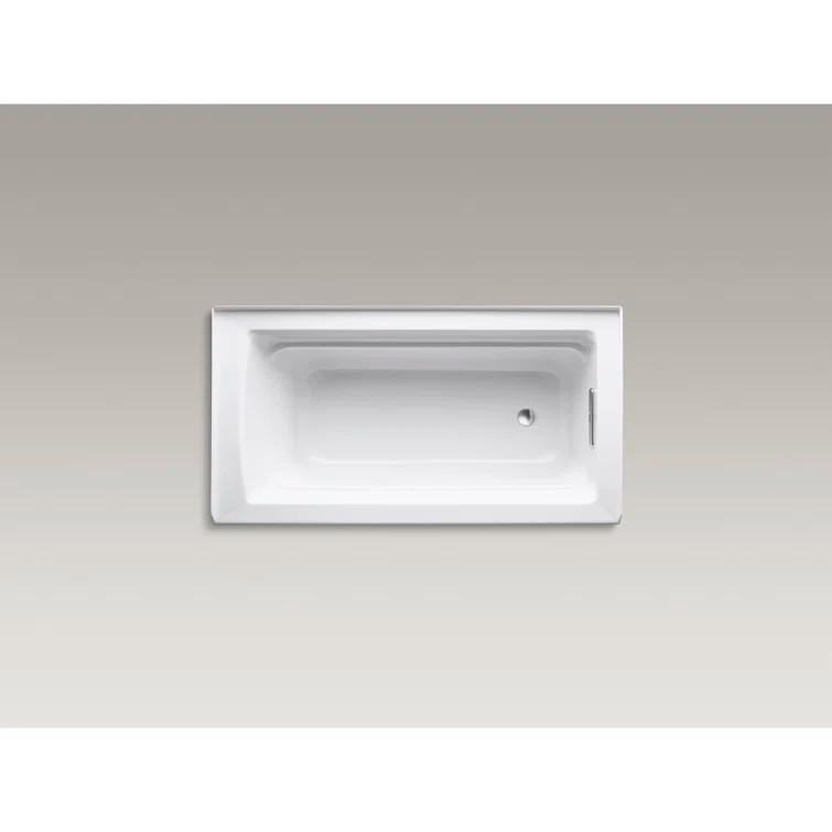 Archer® 60" x 32" Acrylic Alcove Soaking Bathtub with Comfort Depth