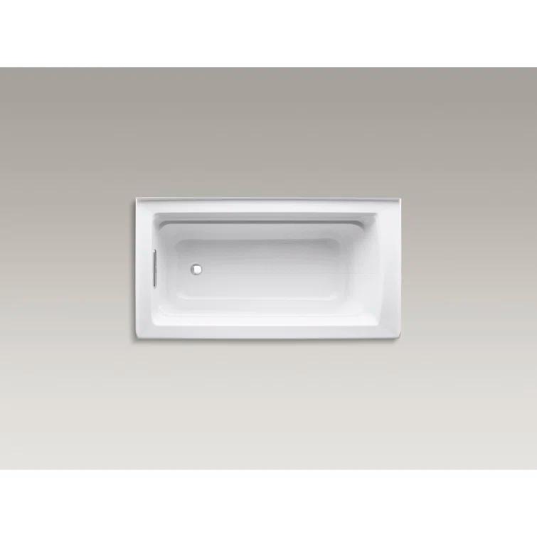 Archer® 60" x 32" Acrylic Alcove Soaking Bathtub with Comfort Depth