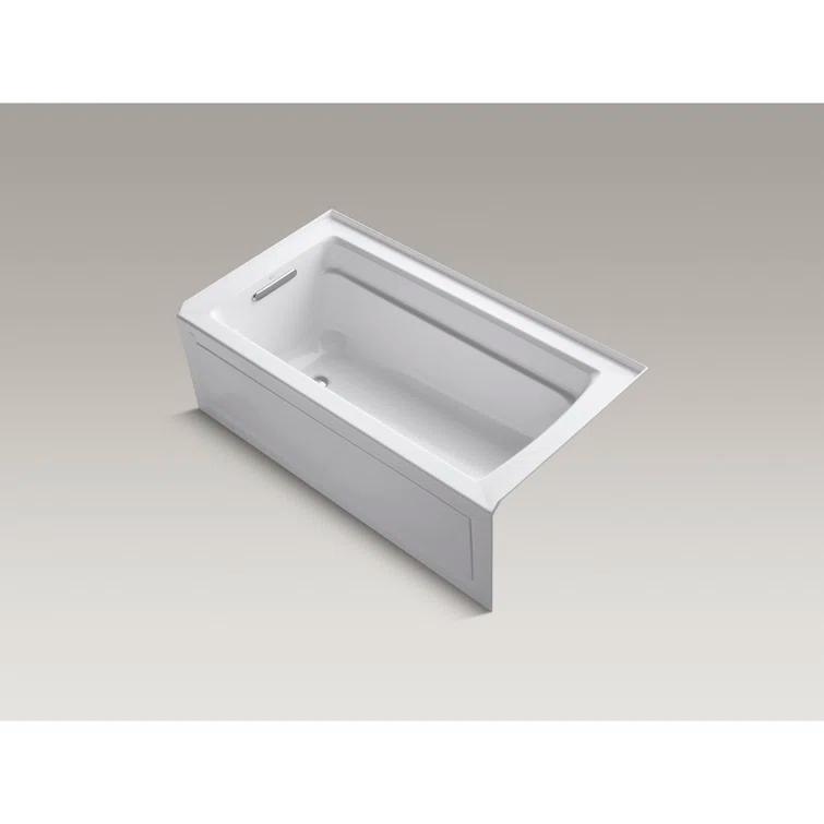 Archer® 60" x 32" Acrylic Alcove Soaking Bathtub with Comfort Depth