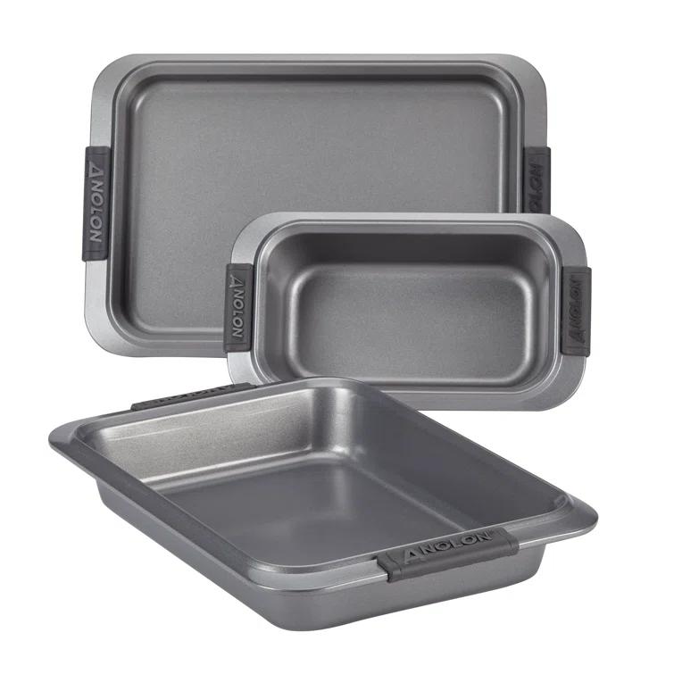 Anolon Advanced Nonstick Bakeware / Baking Set with Silicone Grips