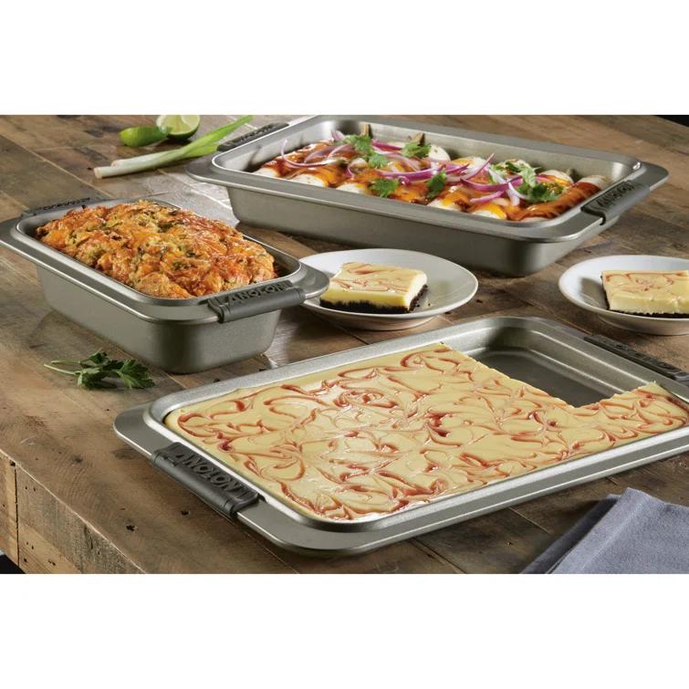 Anolon Advanced Nonstick Bakeware / Baking Set with Silicone Grips