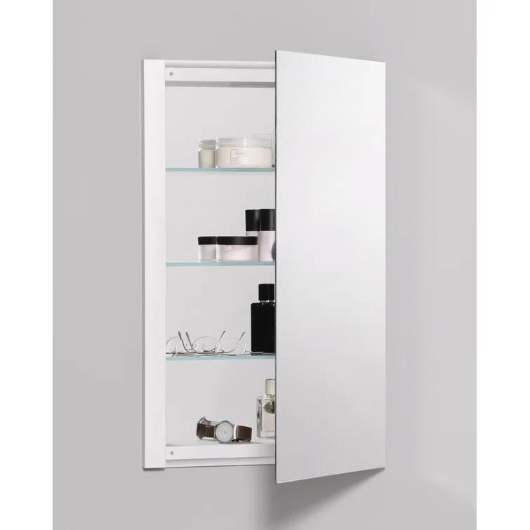 R3 Series Recessed or Surface Mount Frameless Medicine Cabinet with 3 Adjustable Shelves