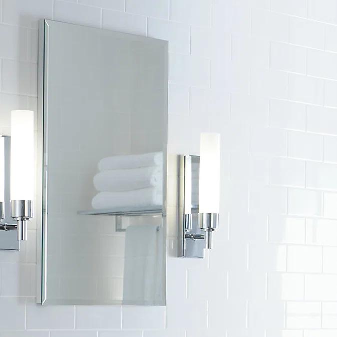 R3 Series Recessed or Surface Mount Frameless Medicine Cabinet with 3 Adjustable Shelves