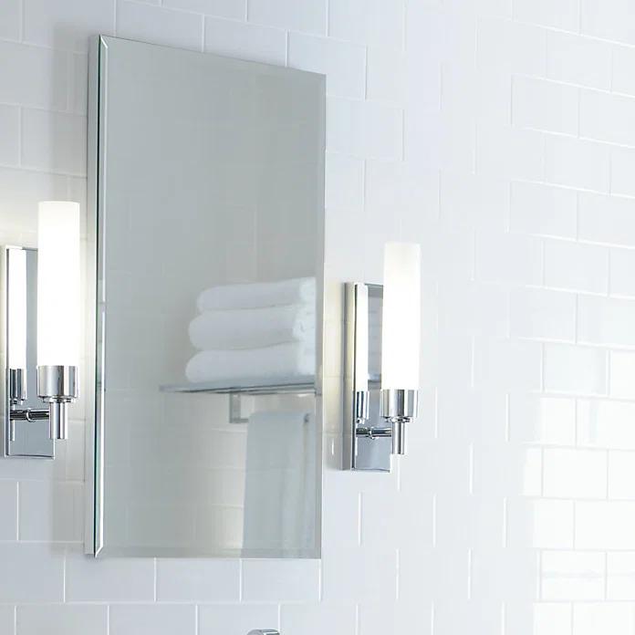 R3 Series Recessed or Surface Mount Frameless Medicine Cabinet with 3 Adjustable Shelves