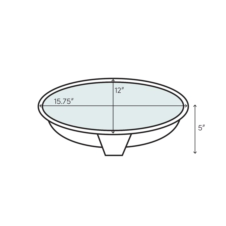 Baby Classic Copper Oval Undermount Bathroom Sink