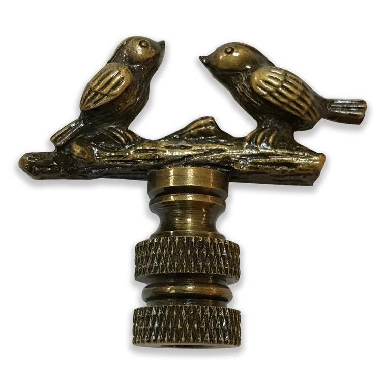Royal Designs F-5034AB-1 Birds on Tree Branch Lamp Finial