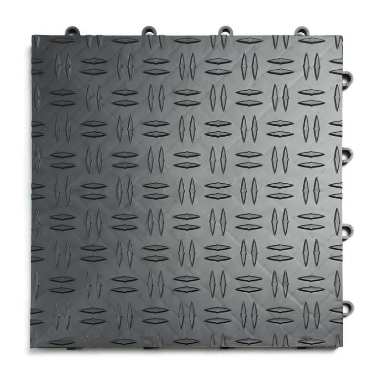 Diamond MotorDeck 12'' W x 12'' L Garage Flooring Tiles in Black