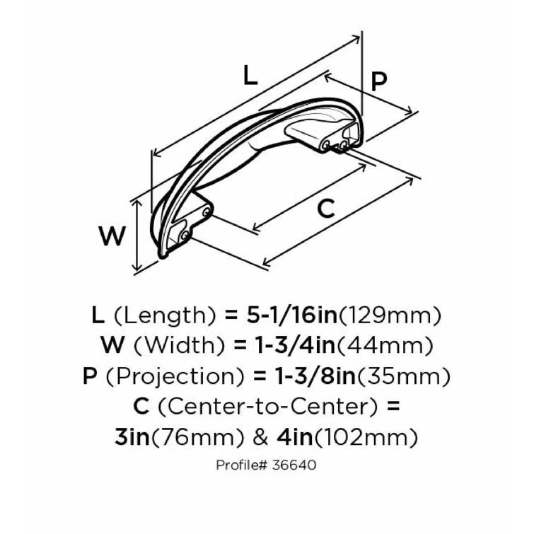 Ashby 4" Center to Center Bin Pull