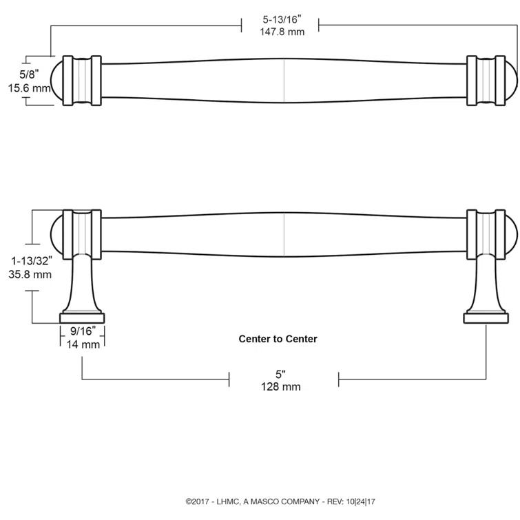 Franklin Brass Charmaine Bar Pull