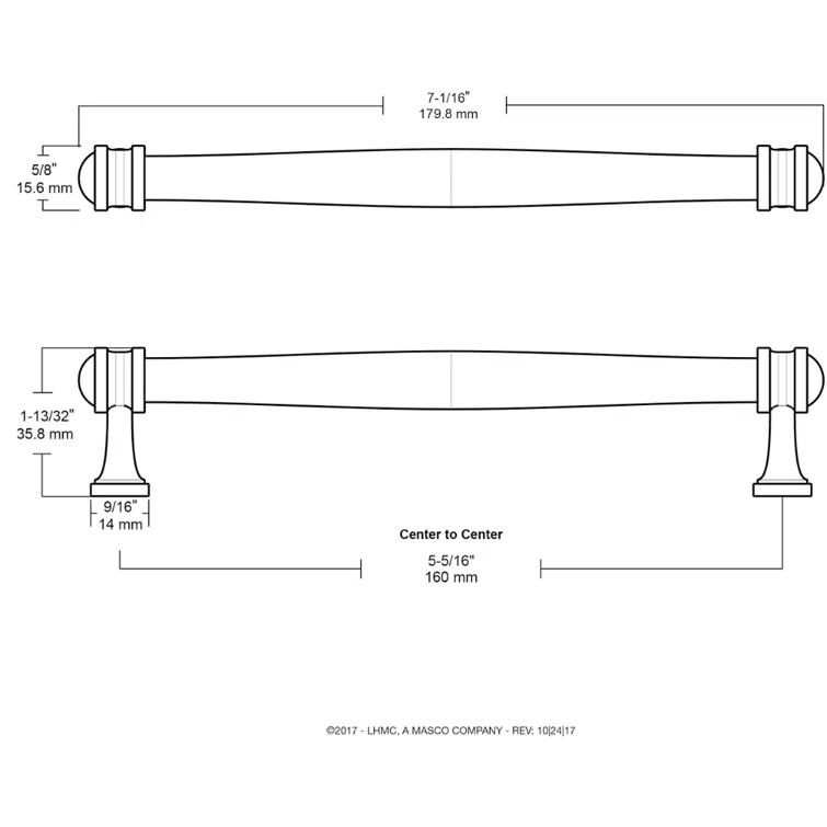 Franklin Brass Charmaine Bar Pull