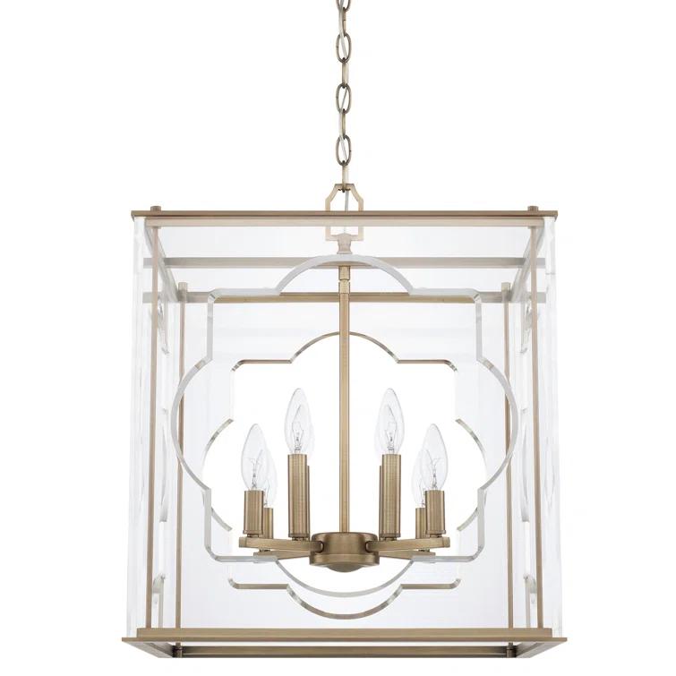 8 - Light Dimmable Square / Rectangle Chandelier