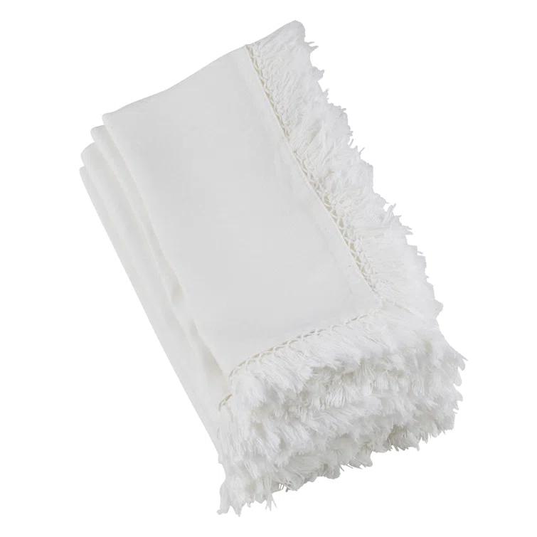 Refined Rustic Fringe Edge 20" Napkin (Set of 4)