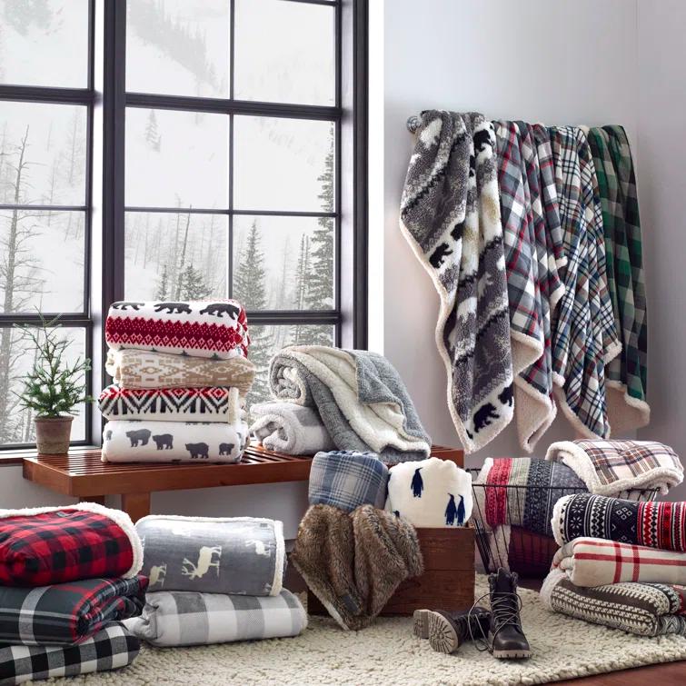 Eddie Bauer Eddie Bauer Wallace Sherpa Throw Pillow