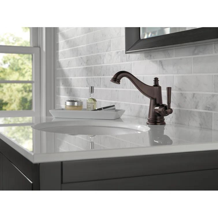 Mylan Single Hole Bathroom Faucet with Drain Assembly, Single Handle Bathroom Sink Faucet