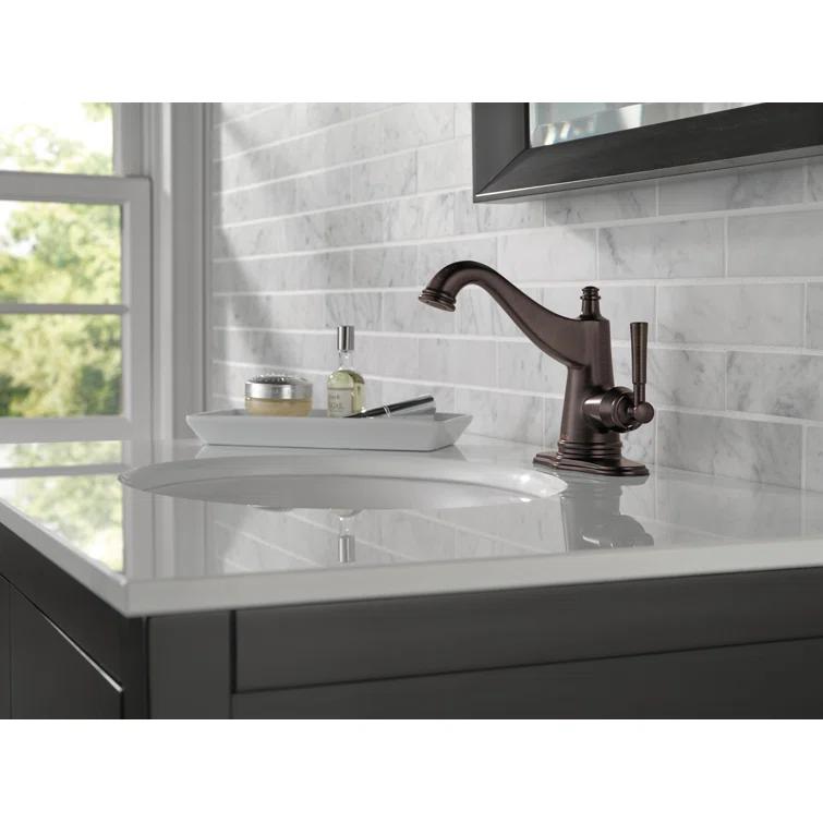 Mylan Single Hole Bathroom Faucet with Drain Assembly, Single Handle Bathroom Sink Faucet