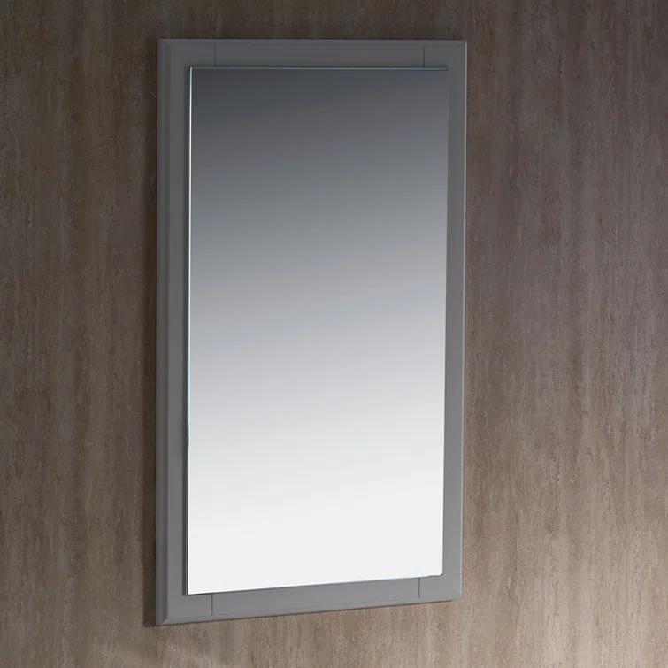 Oxford Wood Flat Wall Mirror