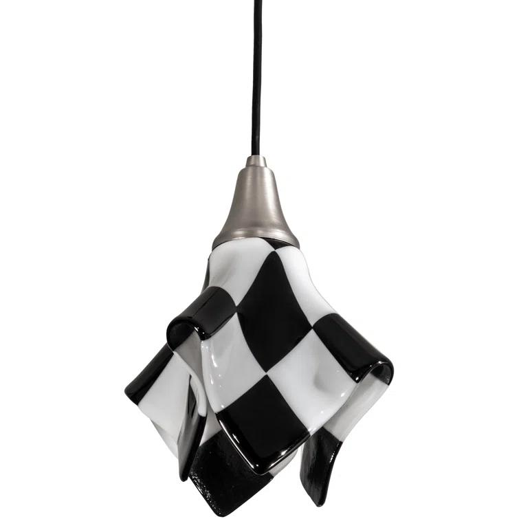 Metro Fusion 1 - Light Black/Silver Unique/Statement Pendant