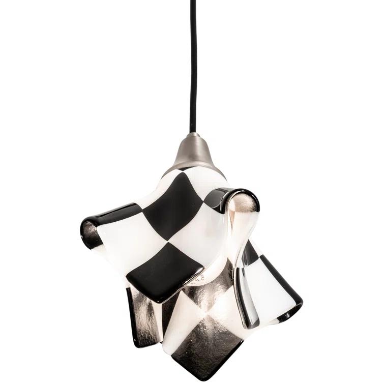 Metro Fusion 1 - Light Black/Silver Unique/Statement Pendant