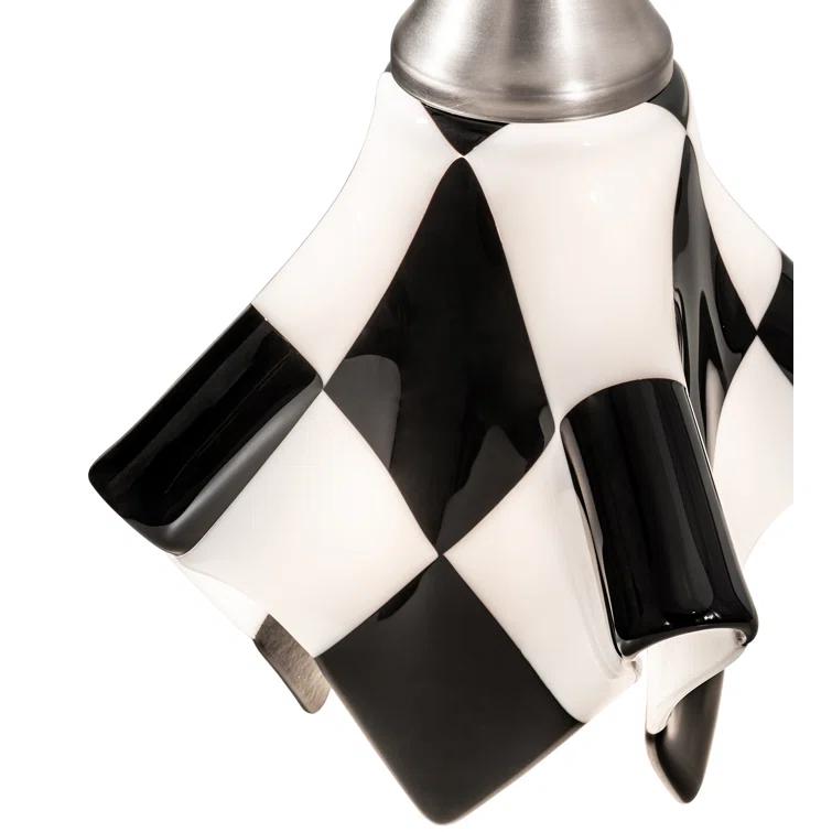 Metro Fusion 1 - Light Black/Silver Unique/Statement Pendant
