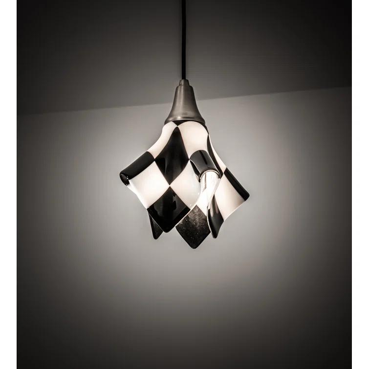 Metro Fusion 1 - Light Black/Silver Unique/Statement Pendant