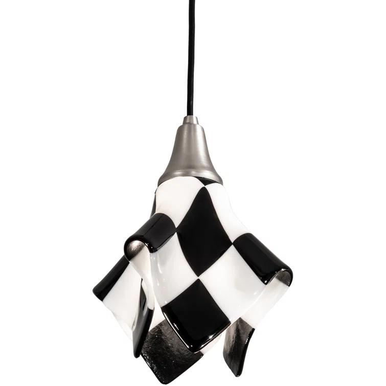 Metro Fusion 1 - Light Black/Silver Unique/Statement Pendant