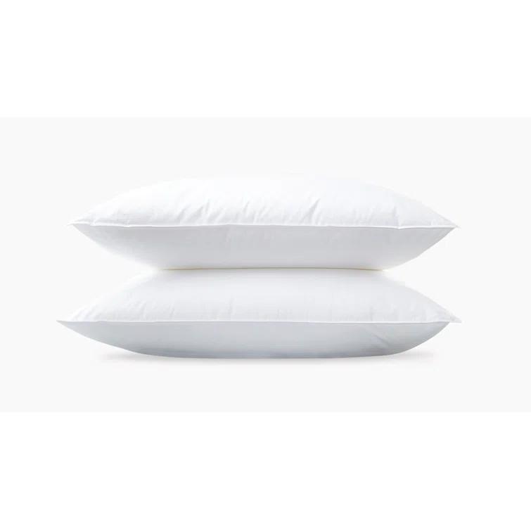 Standard White Cotton Percale Duck Down Pillow