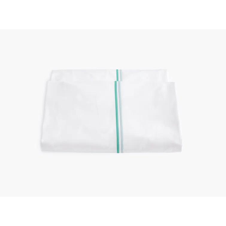King Champagne Cotton Embroidered Percale Duvet Cover Set
