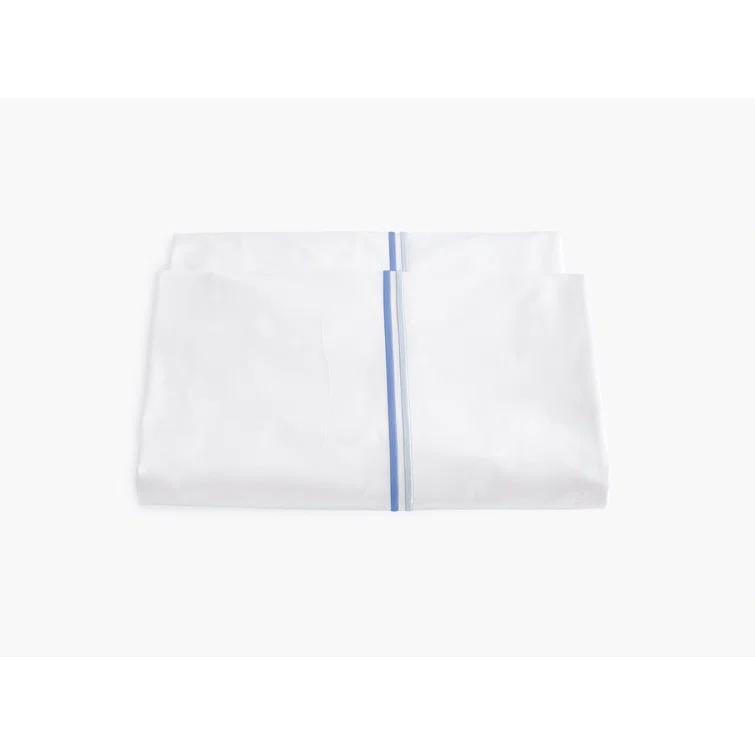 Azure Cotton Full/Queen Duvet Cover with Satin Stitch