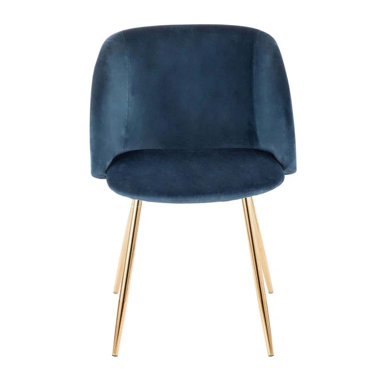 Terrance 18.5'' H Velvet Upholstered Parsons Chair