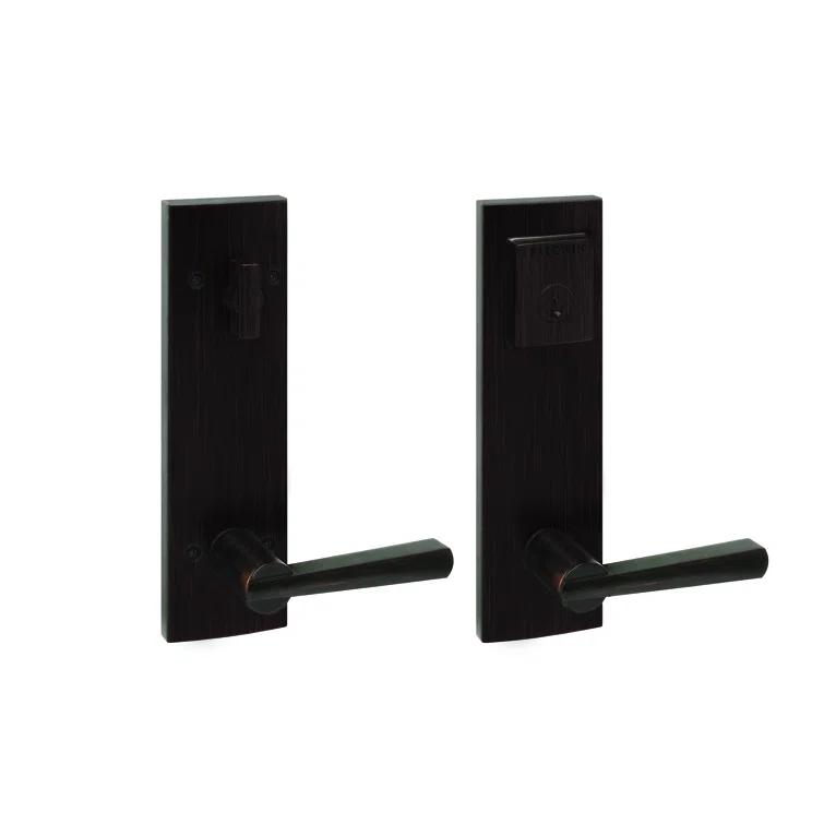Prestige Complete Entry Lever Set with Single Cylinder Deadbolt and Door Lever