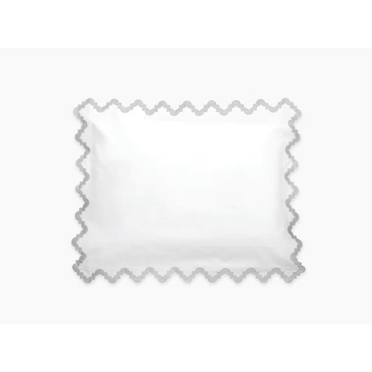 Aziza Silver Cotton Embellished Standard/Queen Sham