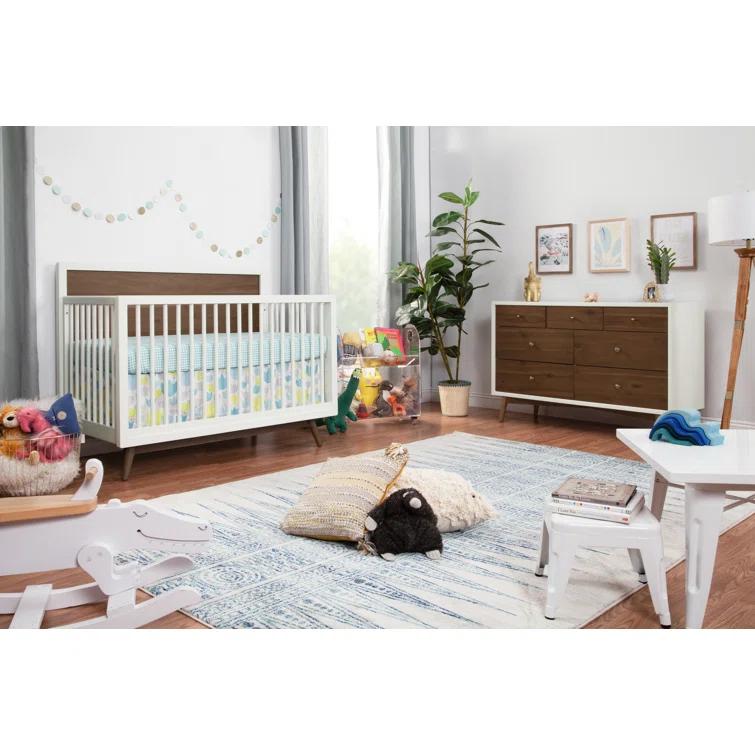 Palma 4-in-1 Convertible Crib with Toddler Bed Conversion Kit