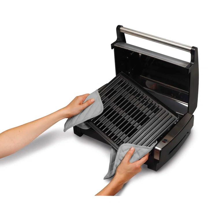 Hamilton Beach Hamilton Beach® Electric Indoor Searing Grill with Removable Non-Stick Grate, Viewing Window & Adjustable Temperature Control to 450°F, 118 sq. in. Surface Serves 6
