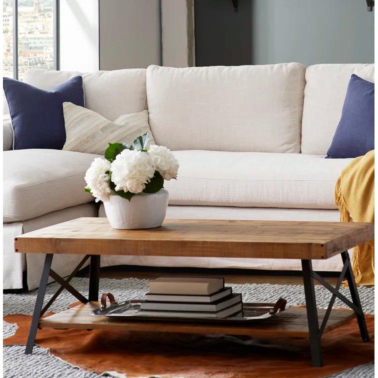 Laguna Solid Wood Top Coffee Table