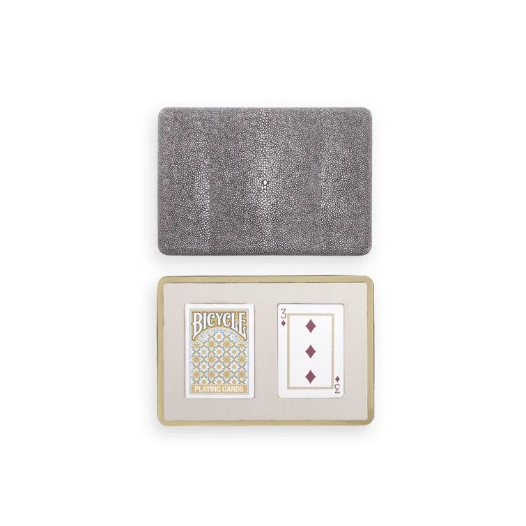 AERIN AERIN Leather Playing Cards